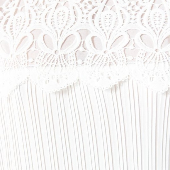 PLEATED DRESS- WHITE | WHITE DRESS | PLEATED DRESS - Picture 4 of 7